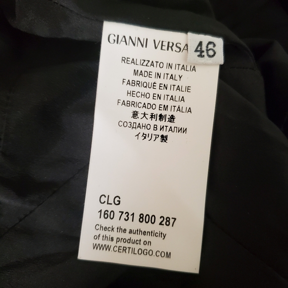 Authentic Versace Collection red/black cutout triangle sheath dress size 46/10 - Picture 12 of 14